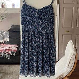 Abercrombie & Fitch Blue Floral Mini Dress